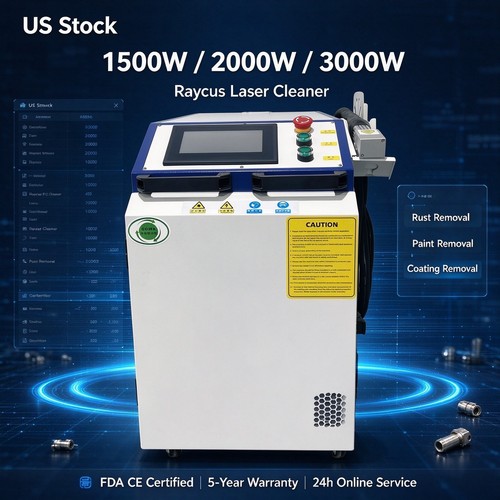 Stock 1500w raycus - us, pulitore